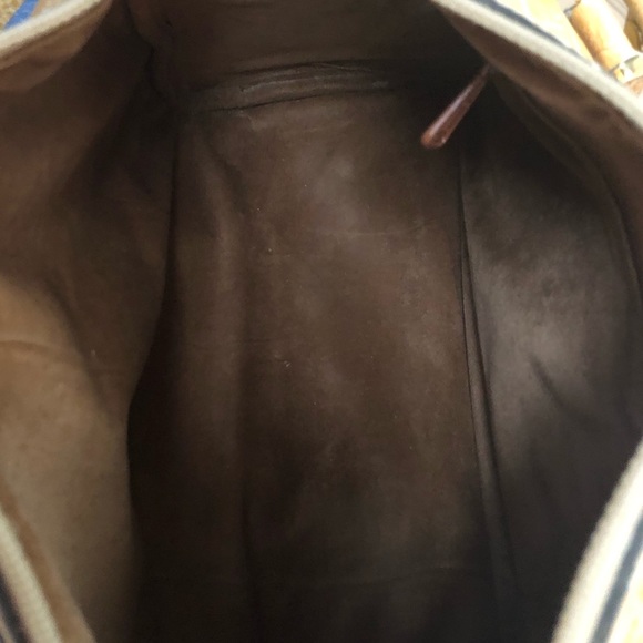 Vintage Vivace’ shoulder satchel. Embossed tan leather, beautiful condition - Picture 12 of 15